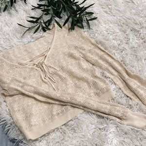 Kimchi Blue knit beige beachy sweater